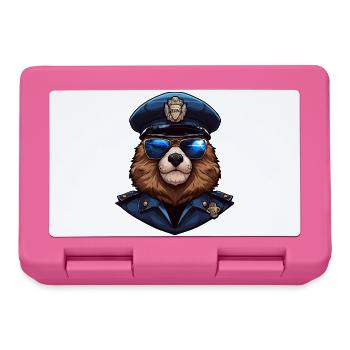 Police des marmottes - Boîte à goûter - rose - Devant