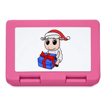 Noël de mouton - Boîte à goûter - rose - Devant