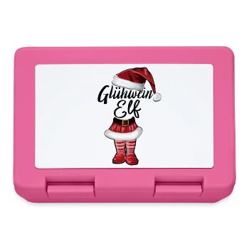 Lutin de vin chaud de Noël - Boîte à goûter - rose - Devant