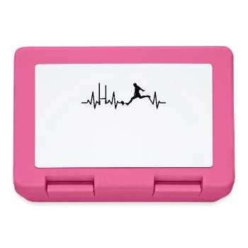 Palpitations cardiaques d’un joueur de rugby - Boîte à goûter - rose - Devant