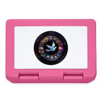 Colombe de lumière dans le cercle cosmique - Boîte à goûter - rose - Devant
