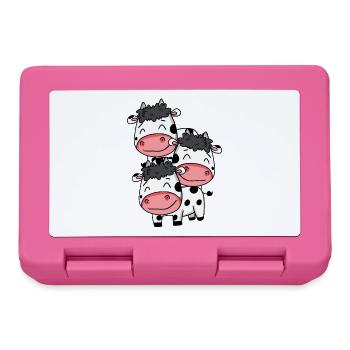 Cute Cows - Cow Motif - Lunchbox - pink - Front