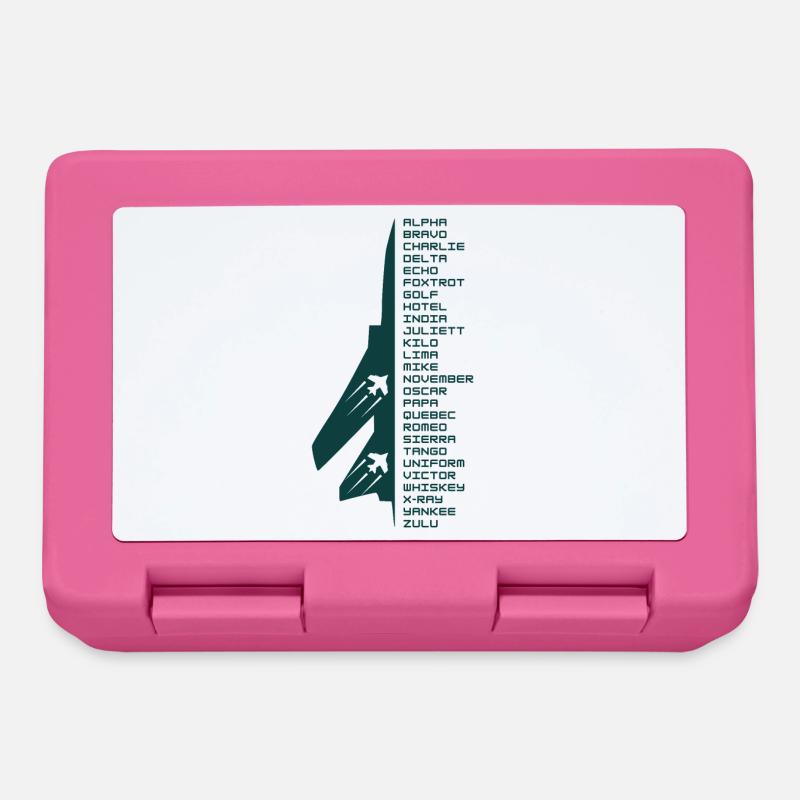 Phonetic alphabet - Lunchbox - pink