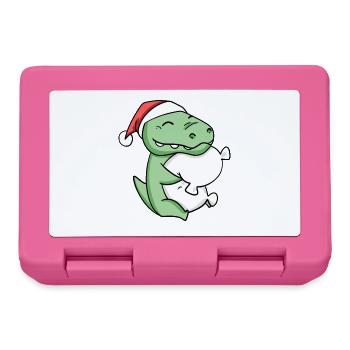 Crocodile Mignon Fatigué Dormir À Noël - Boîte à goûter - rose - Devant