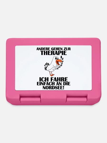 Nordsee Spruch - Brotdose - Pink