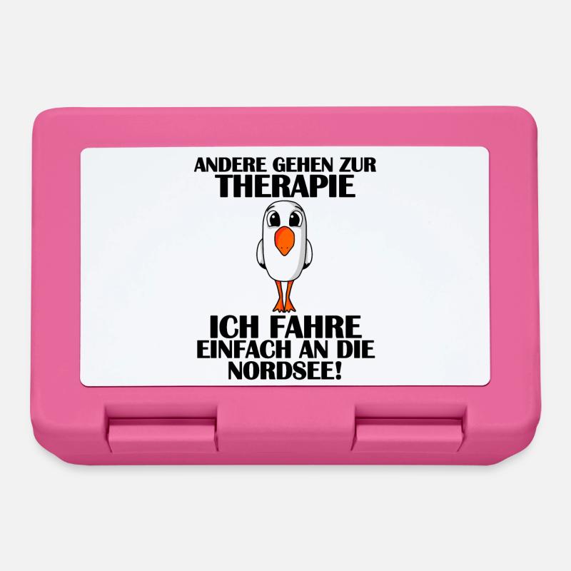 Nordsee Spruch - Brotdose - Pink