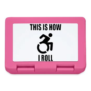 So rolle ich meinen Rollstuhl * - Brotdose - Pink - Vorne