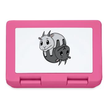 Yin Yang Zeichen Ziege - Brotdose - Pink - Vorne