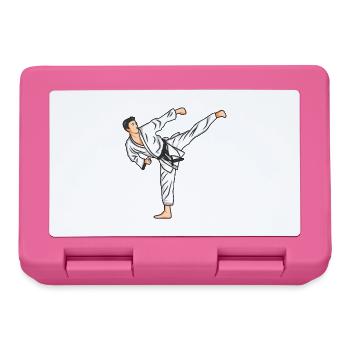 Karate Drawing - Lunchbox - pink - Front