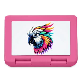 Kakadu-Papagei mit Kamm - Brotdose - Pink - Vorne