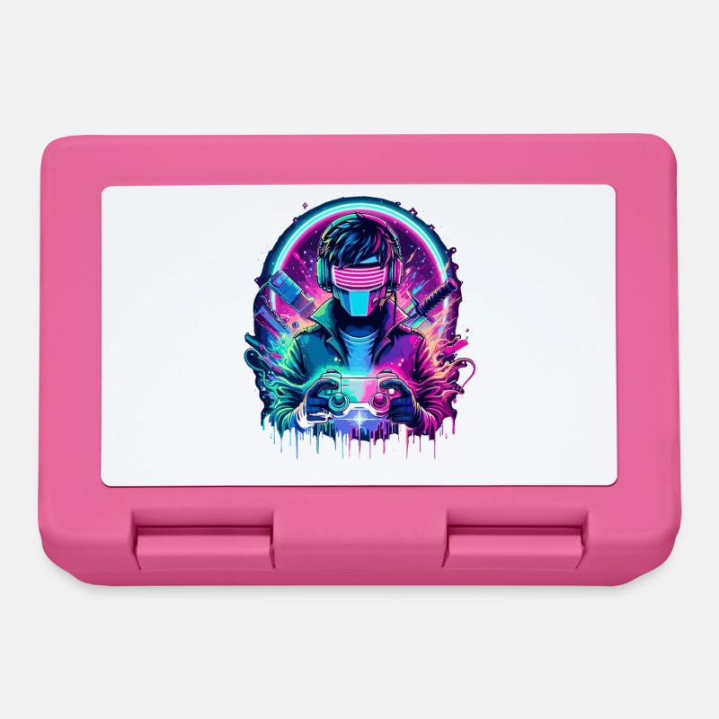 Neon Cyber Controller - Retro Gaming Power - Brotdose - Pink