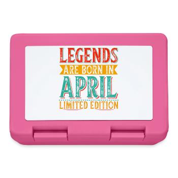 Legends are born in April limited edition Birthday - Brotdose - Pink - Vorne