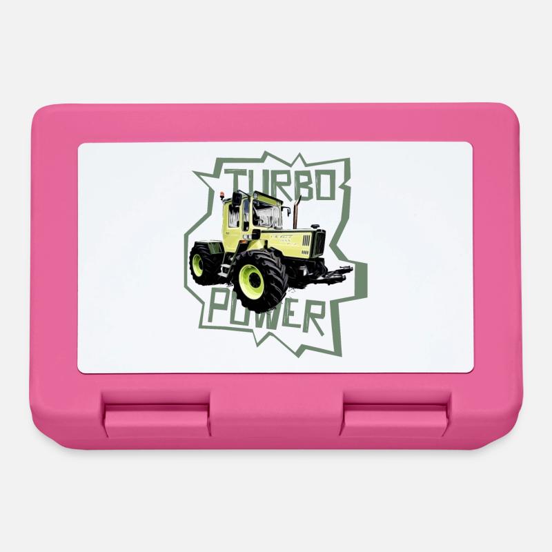 MB trac turbo power traktor - Brotdose - Pink