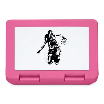 Graphique de joueur de basket-ball - Boîte à goûter - rose - Devant
