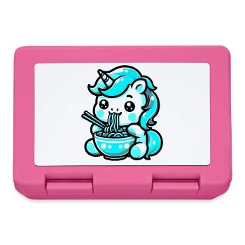 Japanese Kawaii Unicorn Ramen Asian Cuisine - Lunchbox - pink - Front