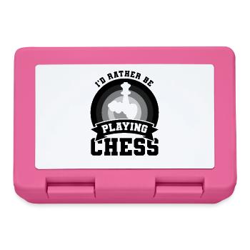 Chess Player Joke - Lunchbox - pink - Front