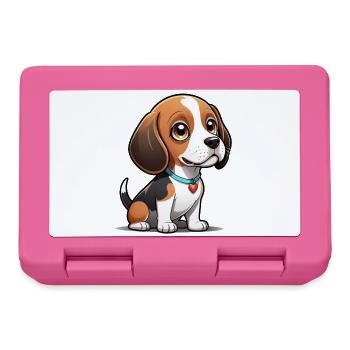 Beagle Heart Pup - Lunchbox - pink - Front