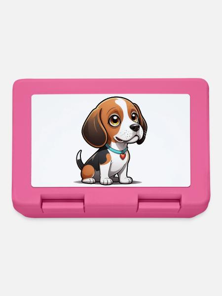 Beagle Heart Pup - Brotdose - Pink