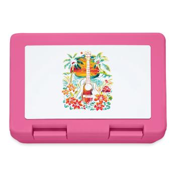 Guitar Illustration - Lunchbox - pink - Front