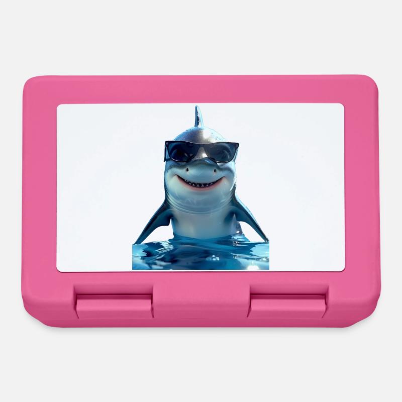 Requin Requin Requin Tigre Requin Requin Gris Grand Requin Blanc - Boîte à goûter - rose