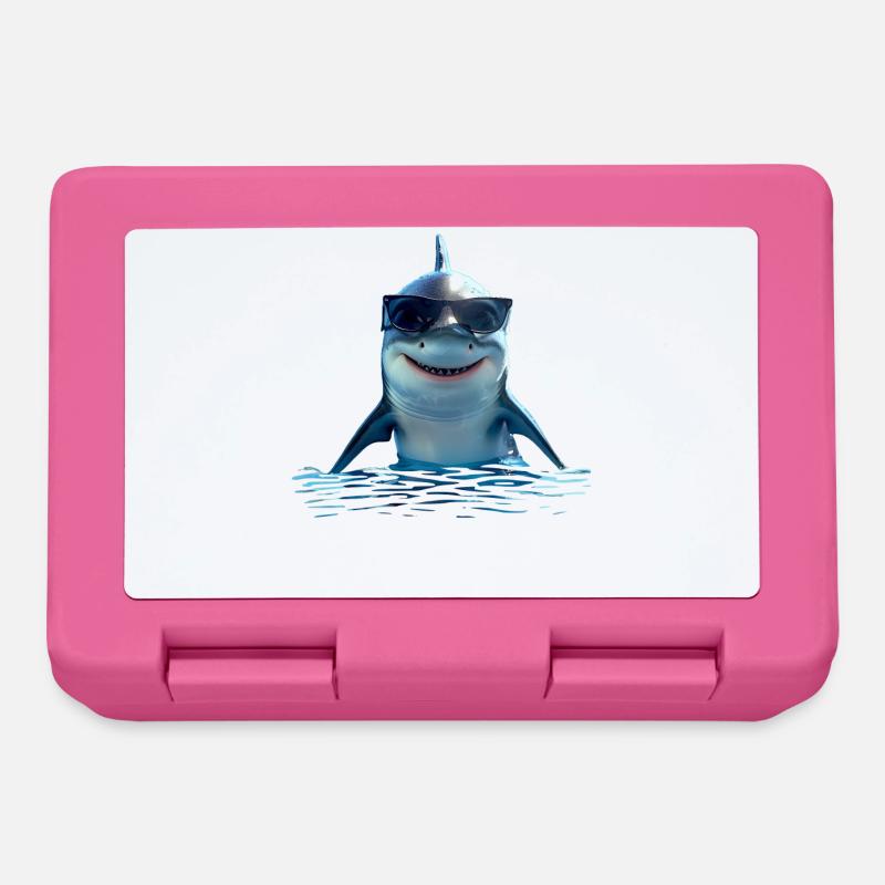 Requin Requin Requin Tigre Requin Requin Gris Grand Requin Blanc - Boîte à goûter - rose
