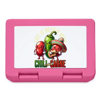 Chili Con Carne Mexico Cooking Kitchen Favorite Food - Lunchbox - pink - Front