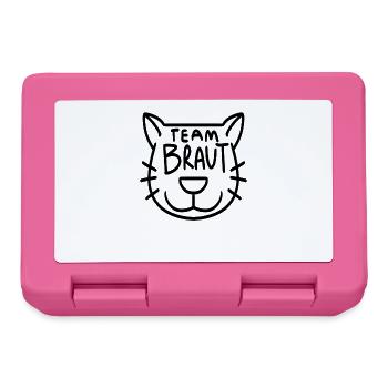 Team Braut Katze - Brotdose - Pink - Vorne