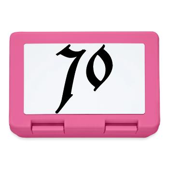 70. 70 JAHRE. 70. JAHRESTAG. 70-JÄHRIGES JUBILÄUM. - Brotdose - Pink - Vorne