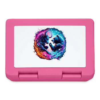 Bull vs Bear Exchange Battle - Lunchbox - pink - Front