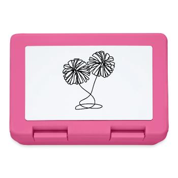 Pompons pom-pom girl - Boîte à goûter - rose - Devant