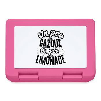 Un Peu de Gazouz, Un Peu de Limonade Humour Kabyle - Boîte à goûter - rose - Devant