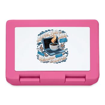 Les programmeurs génèrent du code à partir de café - Boîte à goûter - rose - Devant