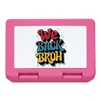 Cheerful Retro Text Design - Lunchbox - pink - Front