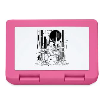 Drummer Sketch - Lunchbox - pink - Front