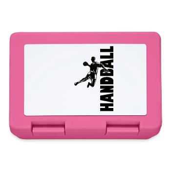 Handball Joueur Handball Ballon Handball Jeu de Handball - Boîte à goûter - rose - Devant