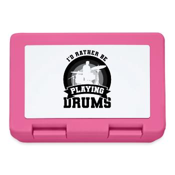 Blague sur le batteur - Boîte à goûter - rose - Devant