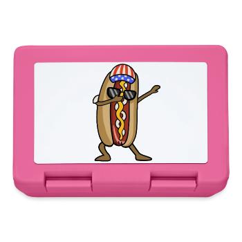 Hotdog 4. Juli - Brotdose - Pink - Vorne