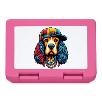 Chien - Boîte à goûter - rose - Devant