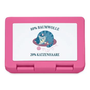 Cats, Cat Hair, Cat Lovers, - Lunchbox - pink - Front
