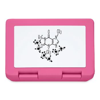 Koffein Molekül Design - Brotdose - Pink - Vorne