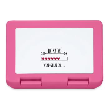 Doktor Personalisierter Beruf Mädchen - Brotdose - Pink - Vorne