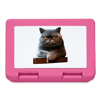British Shorthair Cat BKH Cat Mom Cute Cats - Lunchbox - pink - Front