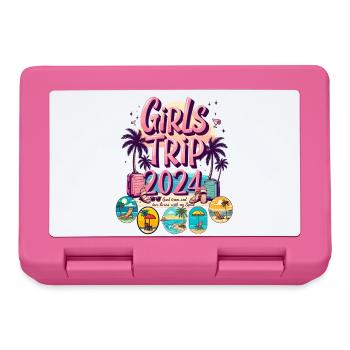 Girls Trip Wochenende 2024 Frauen Mädelsreisen - Brotdose - Pink - Vorne