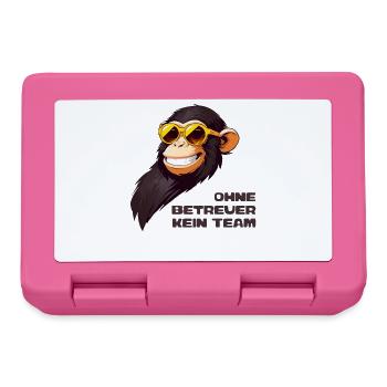 Ohne Betreuer Kein Team - Brotdose - Pink - Vorne