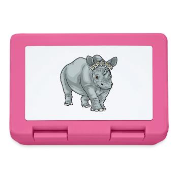 Rhinoceros Daisies - Lunchbox - pink - Front