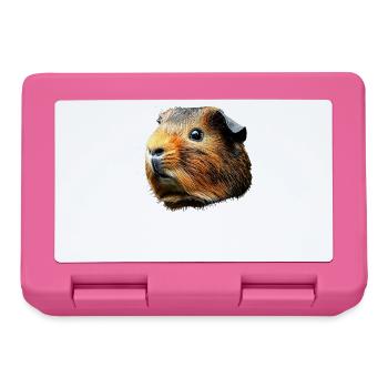 Guinea Pig Rodents Capybara Cute Rodent - Lunchbox - pink - Front