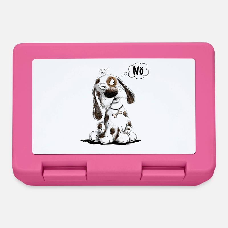 Nö Hund Spruch Statement Mürrisch - Brotdose - Pink