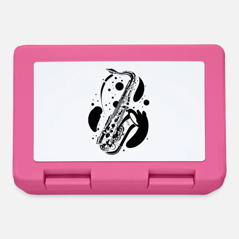 Saxophon - Brotdose - Pink