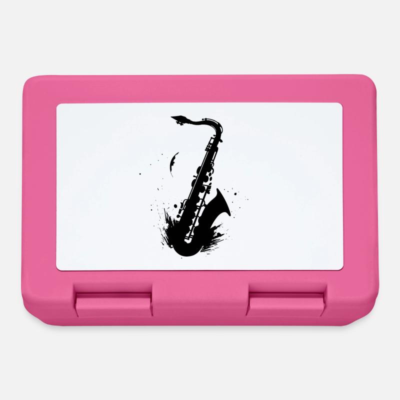 Saxophon - Brotdose - Pink