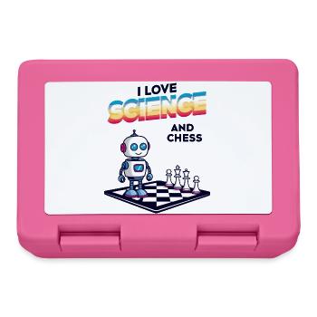 Science and Chess - Lunchbox - pink - Front